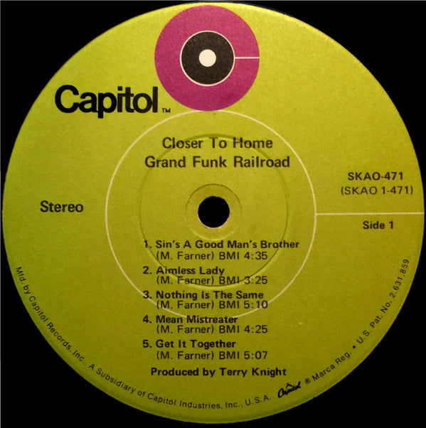 Grand Funk Railroad : Closer To Home (LP,Album)