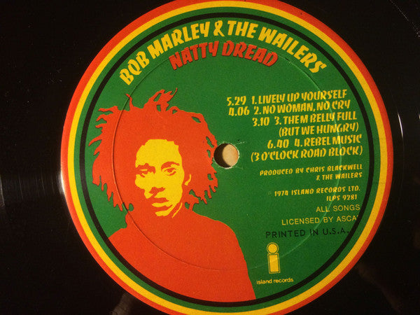 Bob Marley & The Wailers : Natty Dread (LP,Album)