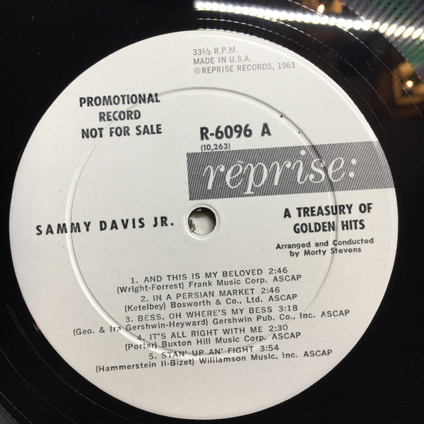 Sammy Davis Jr. : A Treasury Of Golden Hits (LP,Album,Promo,Mono)