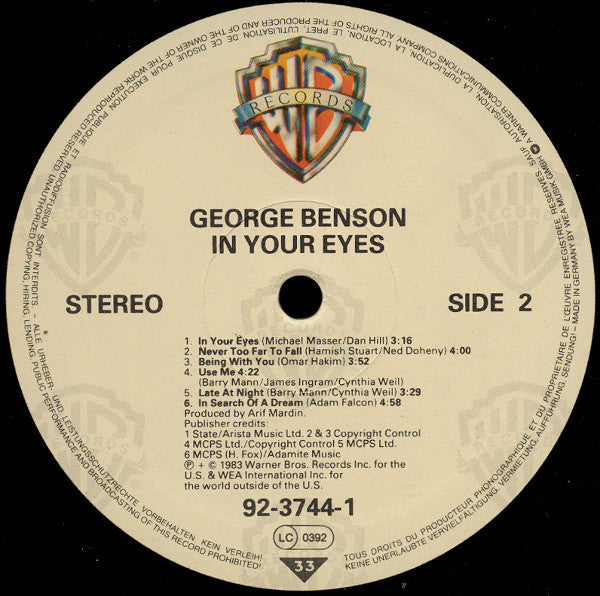 George Benson : In Your Eyes (LP,Album)