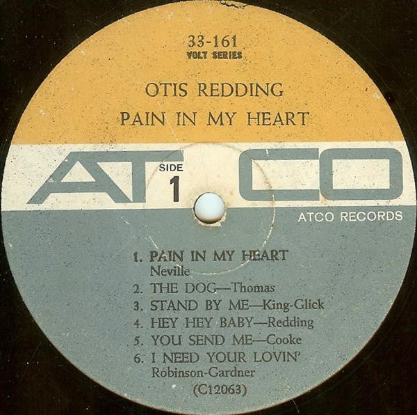 Otis Redding : Pain In My Heart (LP,Album,Mono)