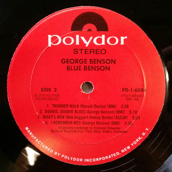 George Benson : Blue Benson (LP,Compilation,Reissue,Stereo)