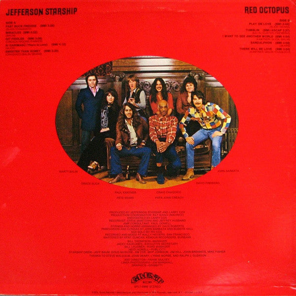 Jefferson Starship : Red Octopus (LP,Album)