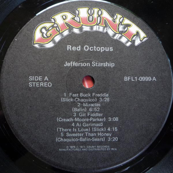 Jefferson Starship : Red Octopus (LP,Album)