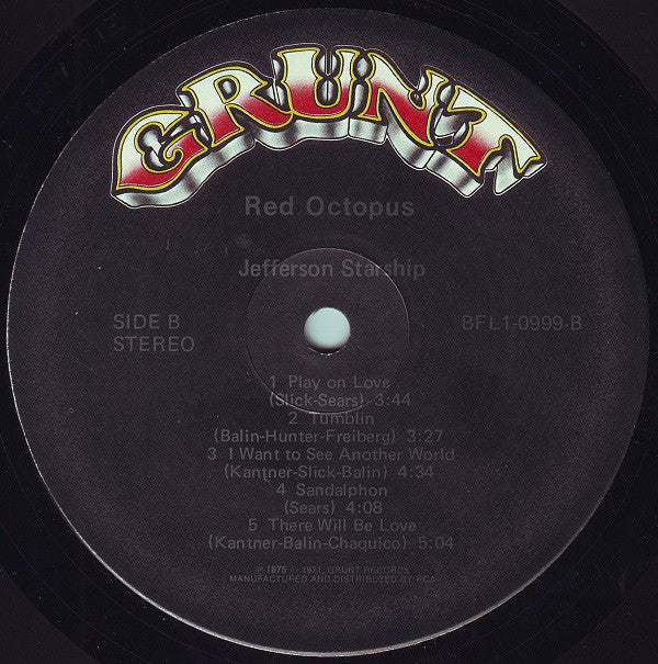 Jefferson Starship : Red Octopus (LP,Album)