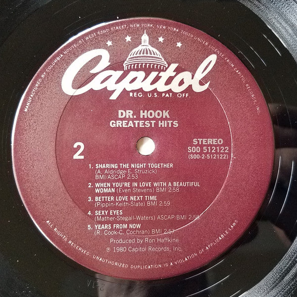 Dr. Hook : Greatest Hits (LP,Compilation,Club Edition)
