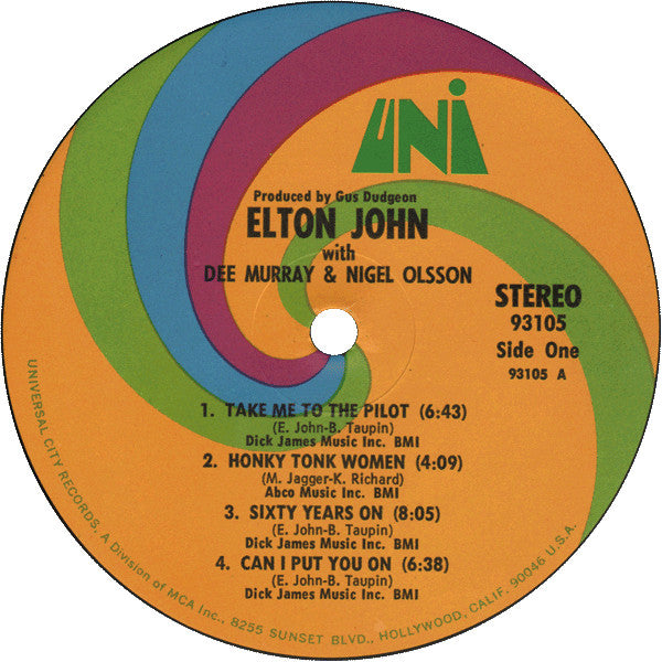 Elton John : 11-17-70 (LP,Album,Stereo)