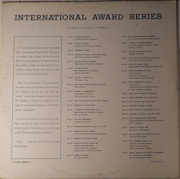 Bob Merrill / The"Sound Stage" Calliope Band Under The Direction Of Captain Tully : Carnival! (LP,Stereo)