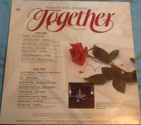 Various : Together - Today's Love Hits - All Originals (LP,Compilation)