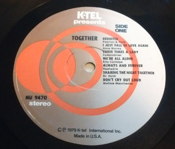 Various : Together - Today's Love Hits - All Originals (LP,Compilation)