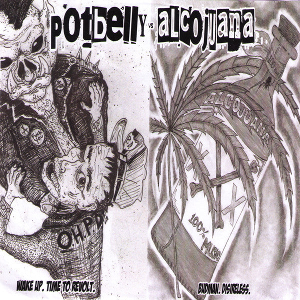 Alcojuana / Potbelly : Budman, Desireless (7",45 RPM,EP)