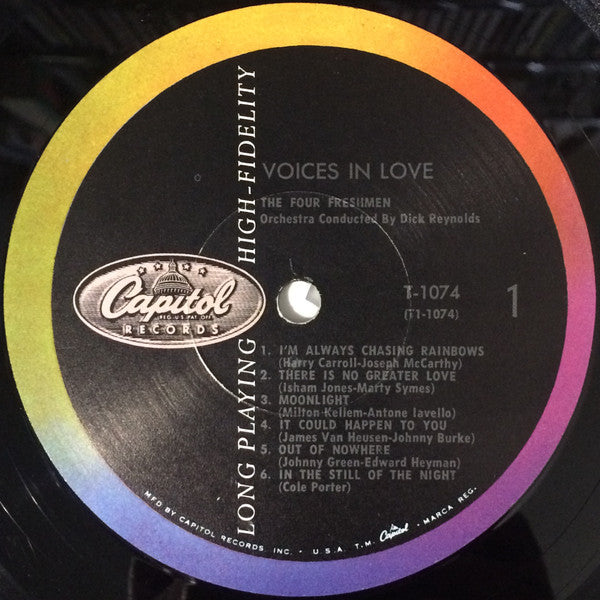 Four Freshmen, The : Voices In Love (LP,Album,Mono)