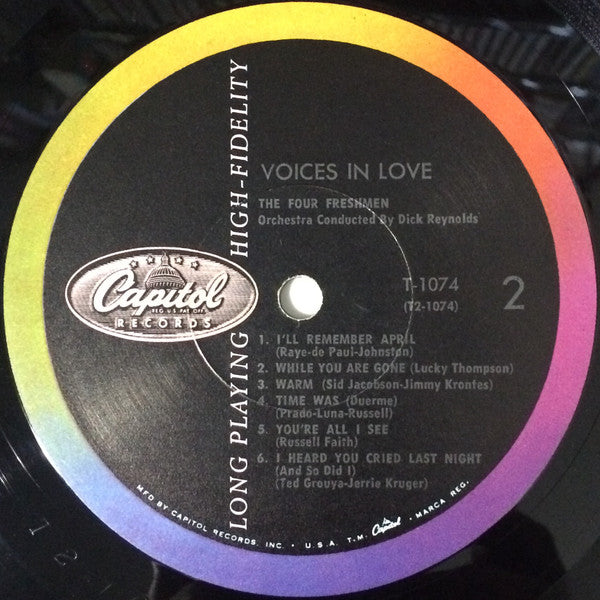 Four Freshmen, The : Voices In Love (LP,Album,Mono)
