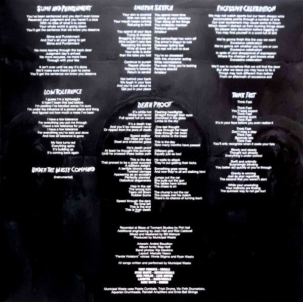 Municipal Waste : Slime And Punishment (LP,Album,Limited Edition)