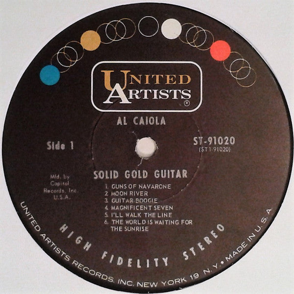 Al Caiola : Solid Gold Guitar (LP,Compilation,Club Edition,Stereo)