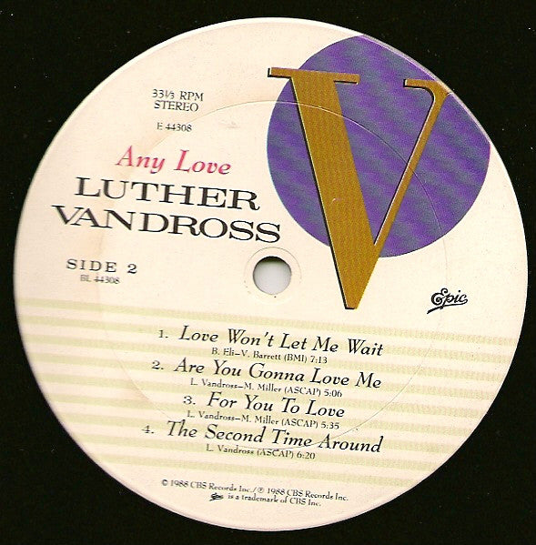 Luther Vandross : Any Love (LP,Album)