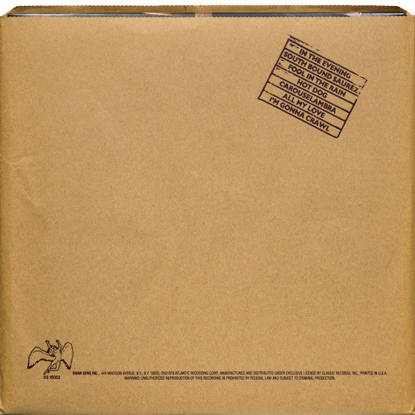 Led Zeppelin : In Through The Out Door (LP,Album,Reissue)