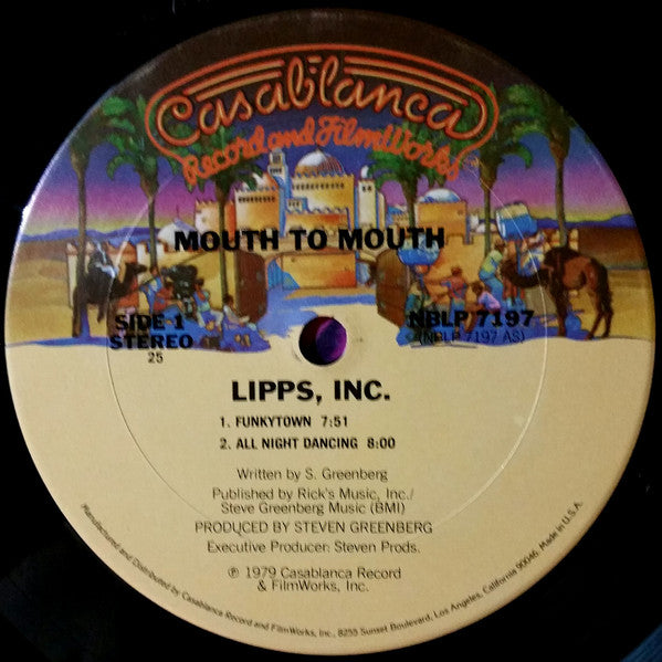 Lipps, Inc. : Mouth To Mouth (LP,Album)