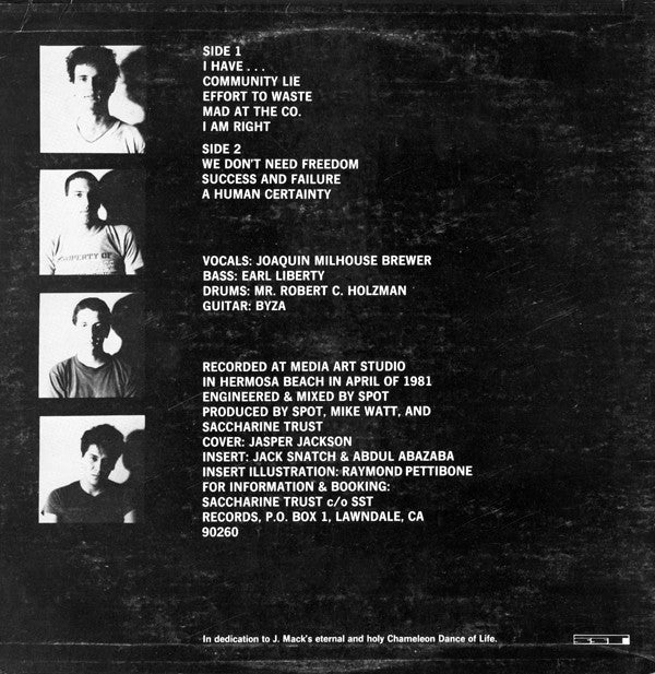 Saccharine Trust : Paganicons (12",45 RPM)