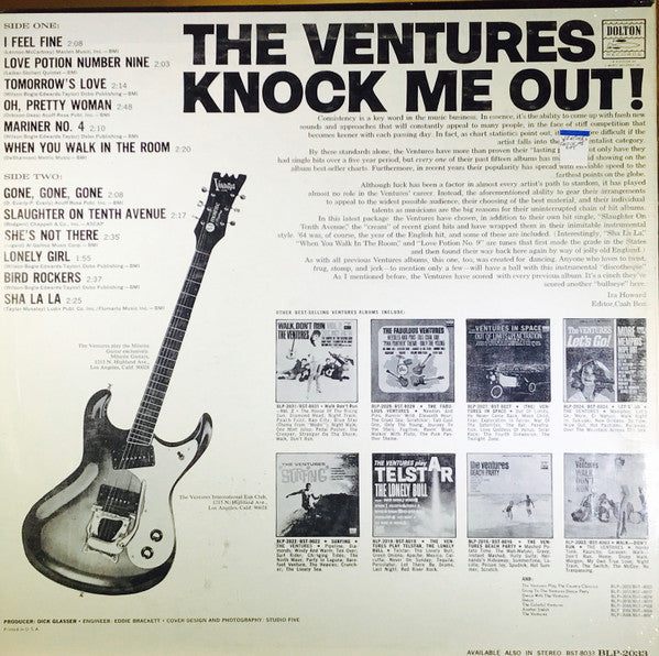 Ventures, The : Knock Me Out! (LP,Album,Mono)