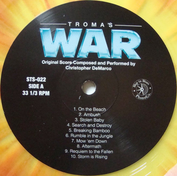 Chris DeMarco (2) : Troma's War (Original Motion Picture Soundtrack) (LP,Album,Limited Edition,Remastered,Stereo)