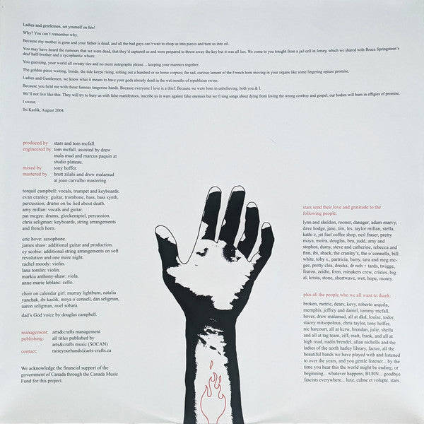 Stars : Set Yourself On Fire (LP,Album,Reissue)