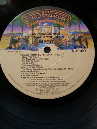 Meco Monardo : Superman And Other Galactic Heroes (LP,Album)