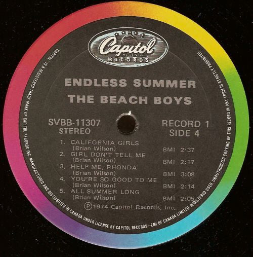 Beach Boys, The : Endless Summer (LP,Compilation,Reissue)
