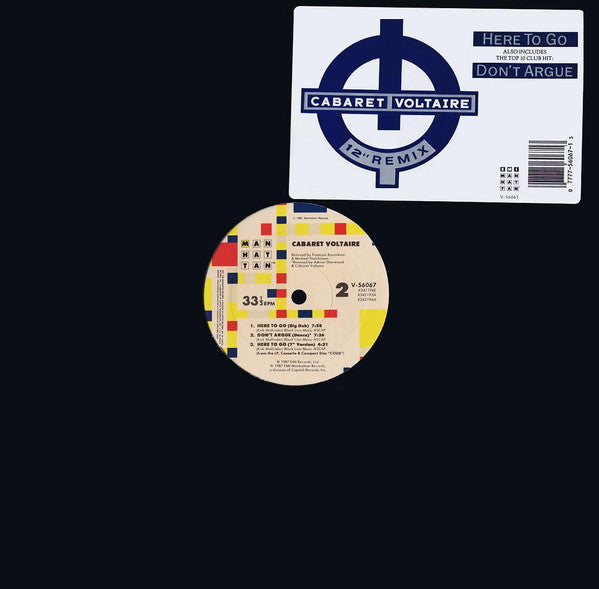 Cabaret Voltaire : Here To Go (12",33 ⅓ RPM)