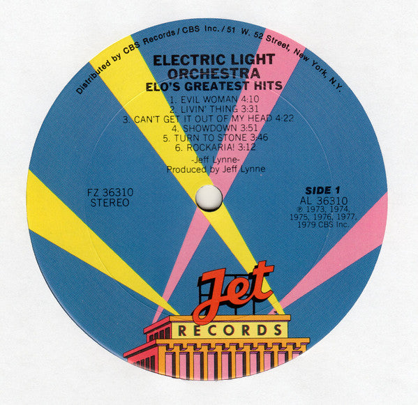Electric Light Orchestra : ELO's Greatest Hits (LP,Compilation)