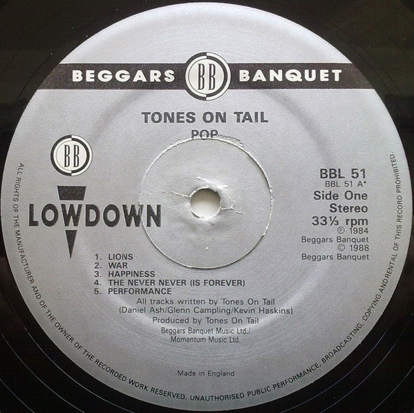Tones On Tail : Pop (LP,Album,Reissue)