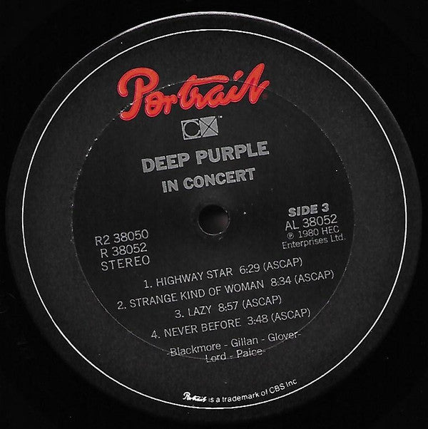 Deep Purple : In Concert (LP,Album,Reissue)