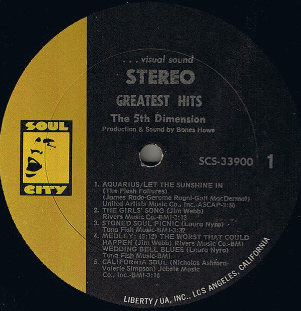 Fifth Dimension, The : Greatest Hits (LP,Compilation)