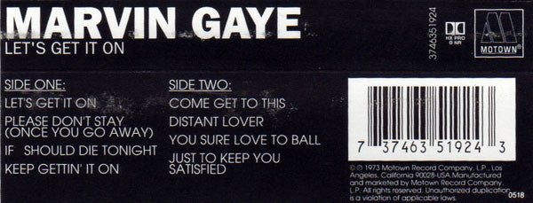 Marvin Gaye : Let's Get It On (Album,Reissue)