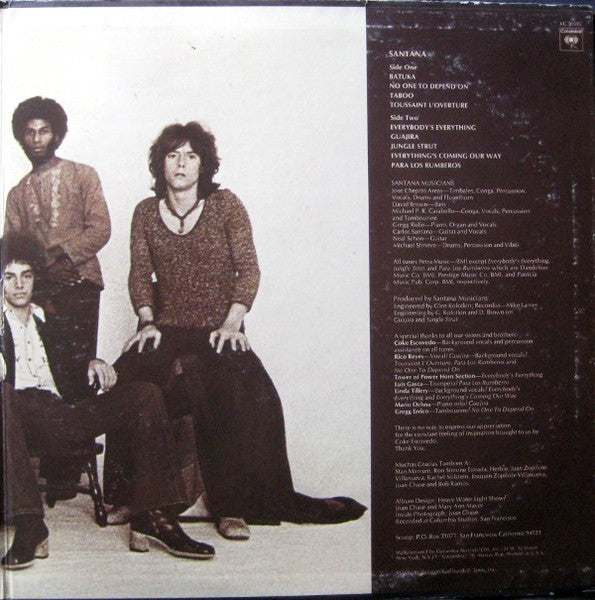 Santana : Santana (LP,Album,Stereo)