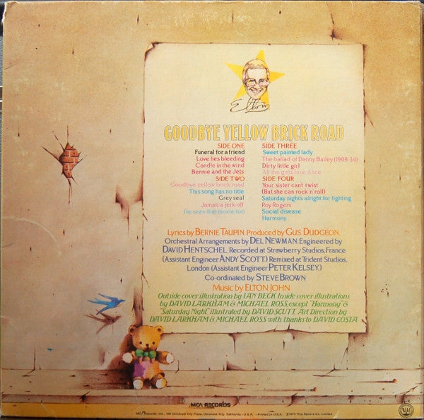 Elton John : Goodbye Yellow Brick Road (LP,Album)