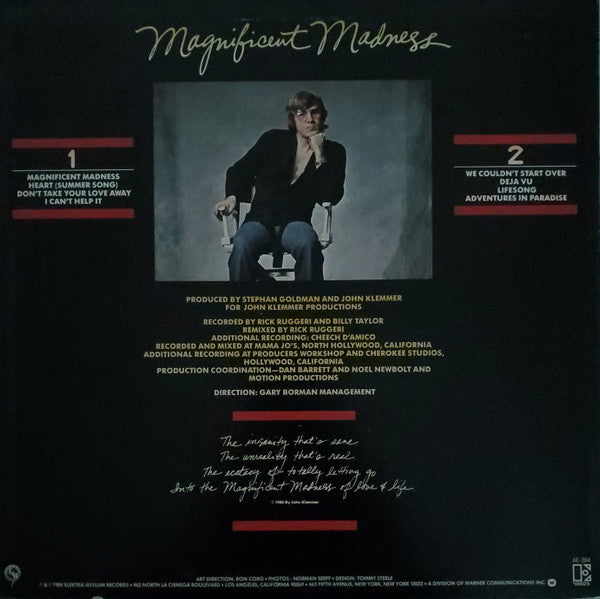 John Klemmer : Magnificent Madness (LP,Album,Stereo)