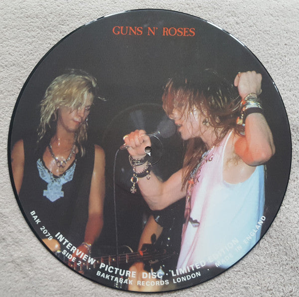 Guns N' Roses : Limited Edition Interview Picture Disc (LP,Limited Edition,Picture Disc,Unofficial Release)