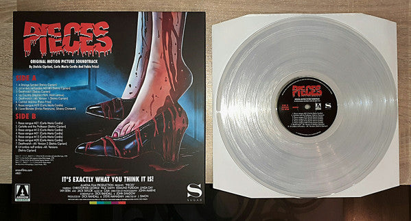 Stelvio Cipriani, Carlo Maria Cordio And Fabio Frizzi : Pieces (Original Motion Picture Soundtrack) (LP,Limited Edition,Reissue,Remastered)