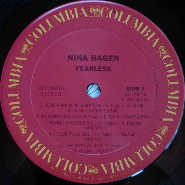 Nina Hagen : Fearless (LP,Album)