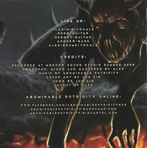 Abominable Putridity : In The End Of Human Existence (Album,Reissue)