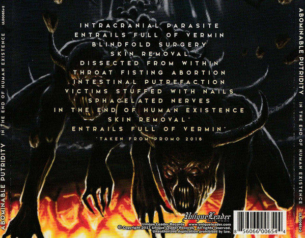 Abominable Putridity : In The End Of Human Existence (Album,Reissue)