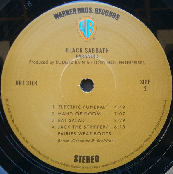 Black Sabbath : Paranoid (LP,Album,Reissue,Remastered)
