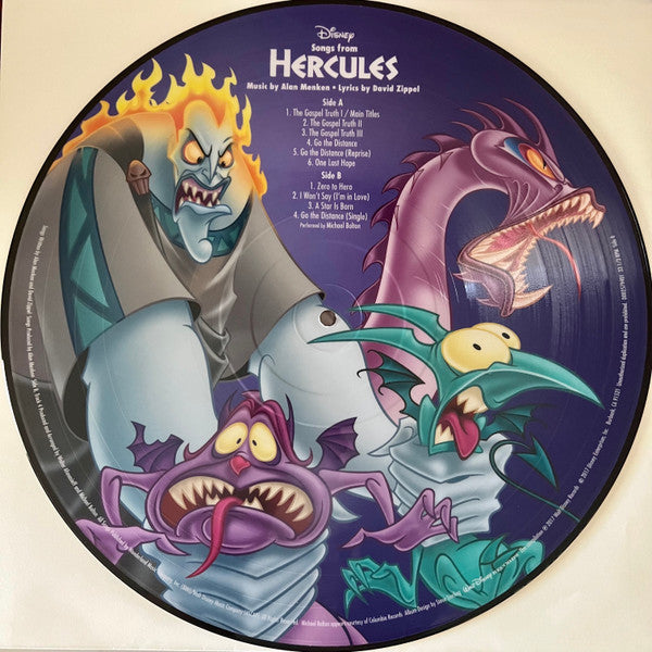 Alan Menken & David Zippel : Hercules (LP,Album,Picture Disc,Stereo)