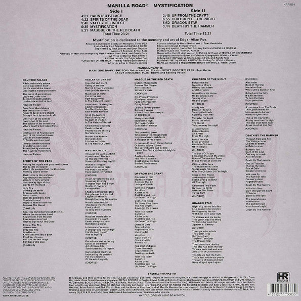 Manilla Road : Mystification (LP,Album,Reissue)