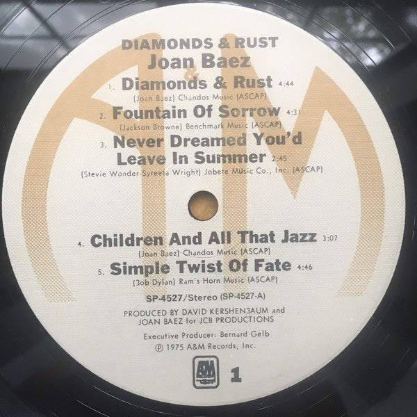 Joan Baez : Diamonds & Rust (LP,Album,Club Edition)