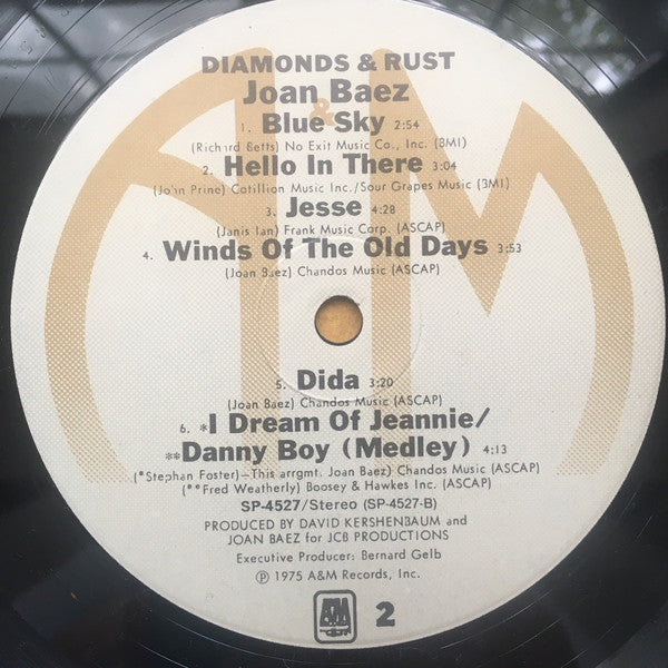 Joan Baez : Diamonds & Rust (LP,Album,Club Edition)
