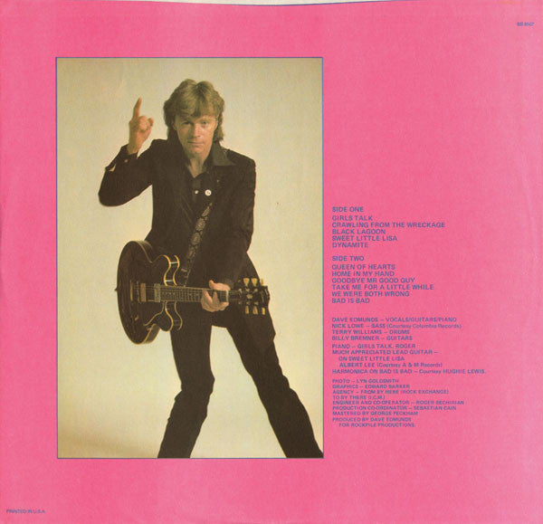 Dave Edmunds : Repeat When Necessary (LP,Album,Stereo)