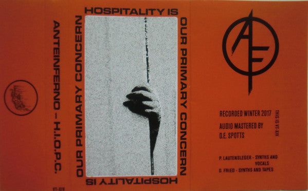 Anteinferno : Hospitality Is Our Primary Concern (Limited Edition)