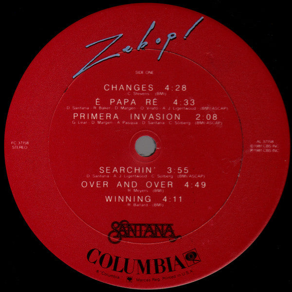 Santana : Zebop! (LP,Album)